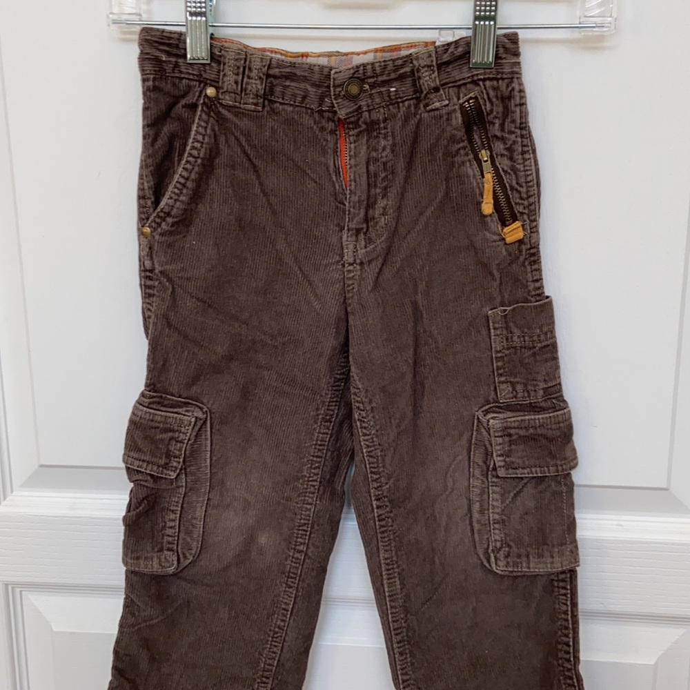 Wonder kids brown cargo corduroy, adjustable waist